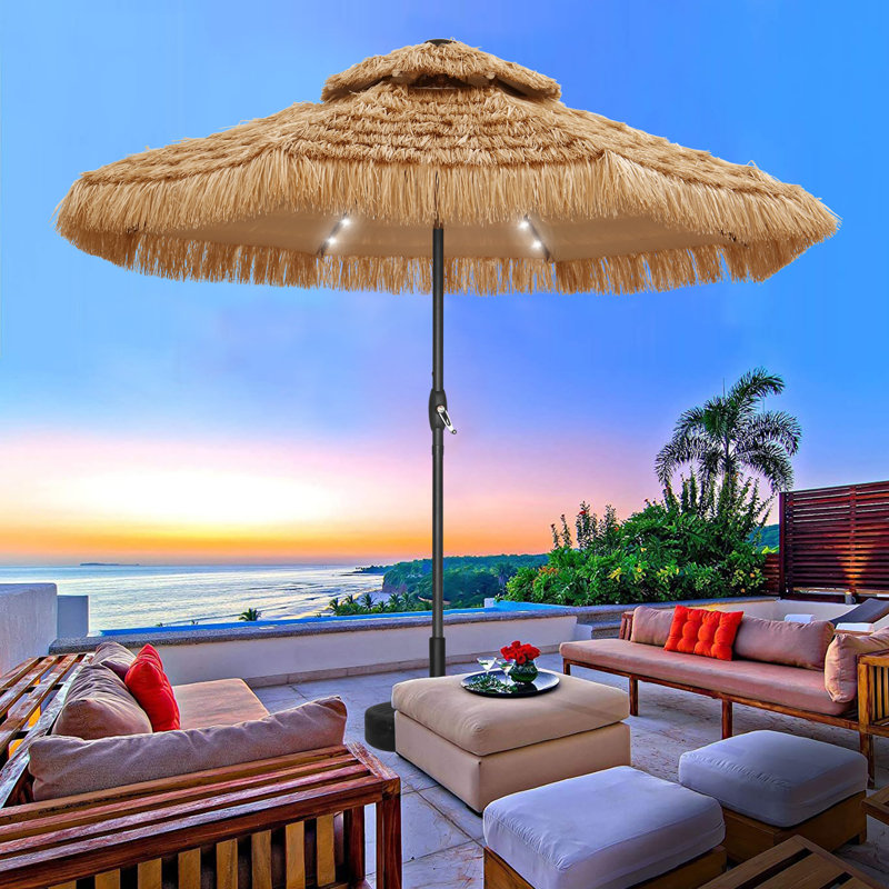 GDY 120'' Lighted Sunbrella Umbrella & Reviews Wayfair